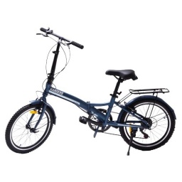 Bicicleta plegable 7 velocidades rodado 20 azul