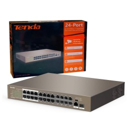 Switch Tenda PoE 24 puertos 250W