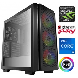 Equipo Gamer Core i7 14700F, 32GB, 1TB NVMe, RTX 4060 8GB