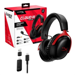 Audfono HyperX Cloud III negro inalmbricos