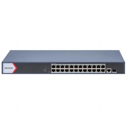 Switch PoE Hikvision 24 puertos gigabit 230w admin.