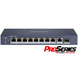 Switch PoE Hikvision PRO 8 puertos gigabit 110w