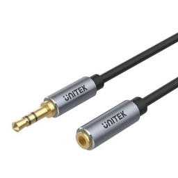 Cable AUX audio Unitek 3.5mm machohembra 1m