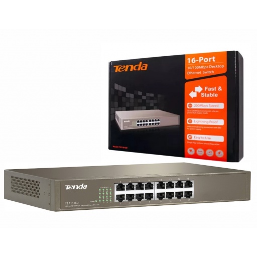 Switch Tenda 16 puertos gigabit rackeable