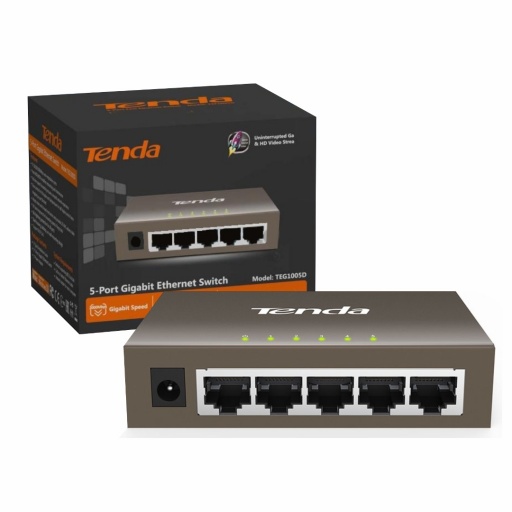 Switch Tenda 5 puertos gigabit