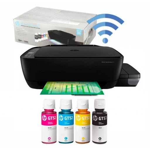 Impresora HP multifuncion Smart Tank 580 + botellas de tinta extras