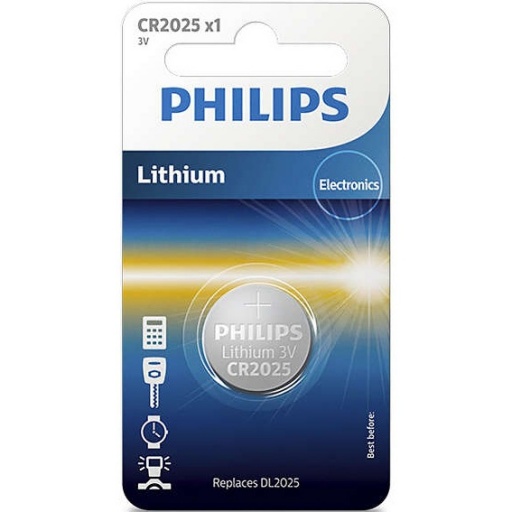 Pila de Litio Philips CR2025 3V