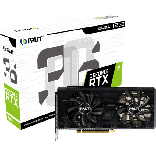 Tarjeta Video Palit RTX 3060 Dual 12GB