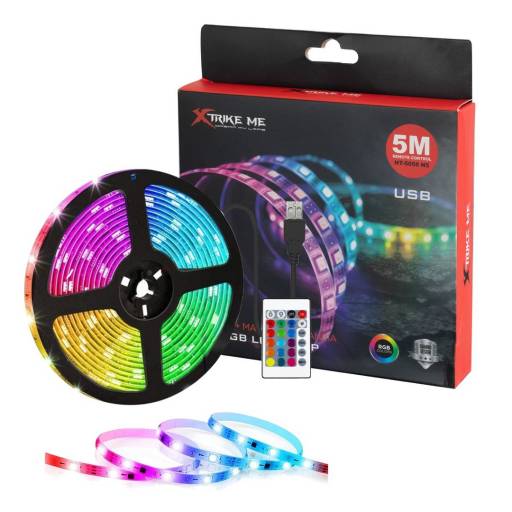 Rollo Led 5050 RGB 5m Xtrike Me Control Usb