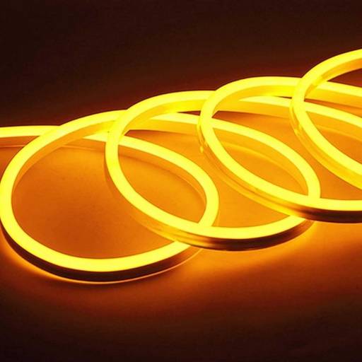 Rollo Luz Neon Led 5m 220V Amarillo