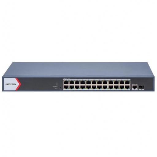 Switch PoE Hikvision 24 puertos gigabit 230w admin.