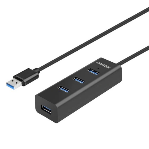 HUB USB-A 3.0 Unitek 4 en 1 5Gbps