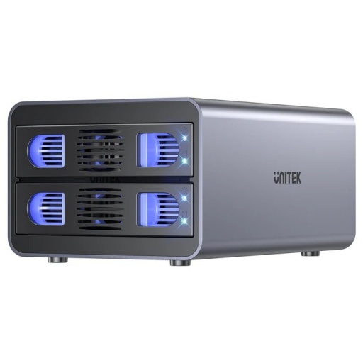 Gabinete Externo Dual Unitek USB 3.0 para 2 discos con RAID