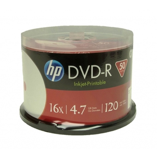 DVD-R 16X HP 120min 4.7GB Printables